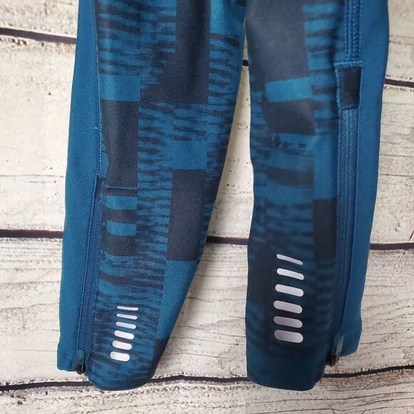 Under Armour HeatGear Compression Leggings Women’s Size SM Blue Geometric Print - Picture 5 of 8